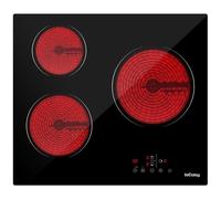 Placa Vitrocerámica IsEasy LT3-22 3 Zonas 5500 W Negro
