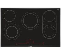 Bosch Serie 8 PKM875DP1D hobs Negro, Acero inoxidable Integrado Cerámico 5 zona(s)