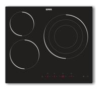 Placa vitrocerámica Rommer VTM-60 3 fuegos 5700W biselada display negro