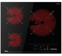 Teka TBC 63620 - Vitrocerámica de 3 fuegos Ø 27, 18 y 14 cm