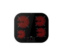TEKA Placa Vitrocerámica 60 cm, 4 Zonas High Light, Touch Control con Seguridad, Power Plus, Stop & Go, Programador 99 Min, Modelo TCC 64310 TTC BK