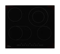 VidaXL Placa Vitrocerámica 4 Zonas 60cm Negro