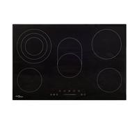 Placa vitrocerámica vidaxl 8500w 5 zonas negro 90 cm