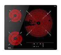 Placa Vitrocerámica TBC 63632 TTC 3 Zonas 6700W (Negra) - TEKA