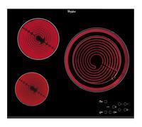 Whirlpool AKT 807/BF hobs Negro Integrado Cerámico 3 zona(s)