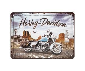 Placadecorativa metálica HARLEY DAVIDSON ARIZONA - 15 x 20 cm
