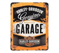Placadecorativa metálica HARLEY DAVIDSON GARAGE - 15 x 20 cm