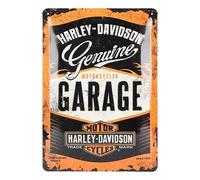 Placadecorativa metálica HARLEY DAVIDSON GARAGE - 20 x 30 cm