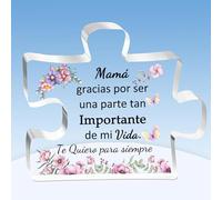 Placas Acrílico Rompecabezas Mamá Regalos Día de la Madre Letreros Escritorio Cumpleaños Decoraciones hogar Gracias Apreciar niños Graduación Recuerdo Mami Navidad Recordatorio de Amor Familiar