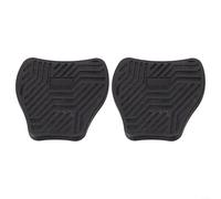 Placas adaptadoras para pedales de bicicleta para pedales de clic con autobloqueo, se convierte en pedales estándar para zapatos normales, ligeras y resistentes, 2 unidades (negro L)
