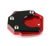 Placas Antideslizantes Los Pies Almohadilla De Pie para Caballete Lateral para H&DA XRV750 RD07 Africa Twin CB500X XL600V Transalp XL650V(Red2)