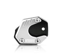 Placas Antideslizantes Los Pies Soporte Lateral para Motocicleta, Almohadilla Ampliadora para H&DA Integra 700 2012 2013(Silver)