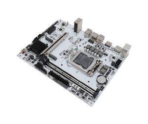 Placas Base de Computadora, Placa Base para PC Soporte DDR4 M.2 NVME M ATX Placa Base H410M DH Placa Base de Minería LGA1200 de Doble Canal para CPU de 10 Generación