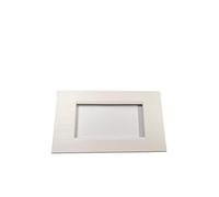 Placas compatibles Bticino Living Light Bticino Living Iinternational Modelo cuadrado de tecnopolímero cepillado placa 3 4 7 módulos puestos para soportes LN4703 y N4703 (4 módulos, blanco)