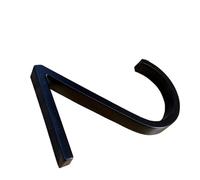 Placas con números de casa, Números de casa negros 125 mm, placa dirección exterior for patio, flotante metal for puerta(2)