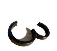 Placas con números de casa, Números de casa negros 125 mm, placa dirección exterior for patio, flotante metal for puerta(3)