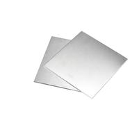 placas cuadradas de acero, Placa pulida cuadrada de acero inoxidable SUS301, 2 uds., 100x100mm, 0,01-1mm de espesor(1x100x100mm)