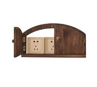 Placas cubreenchufes de madera - Rústicas a prueba de niños decorativas, salvavidas niños y antigolpes - para dormitorio, salón, baño, guardería, apartamento, dormitorio, oficina, escuela, niños