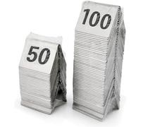 Placas de acero inoxidable con números mesa - Números for bodas for restaurantes, cafeterías, bares, marcadores, tarjetas, digitales 1 a 50 o a 100(1 to 50)
