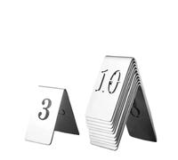 Placas de acero inoxidable para números de mesa 5 números de mesa calados acero inoxidable, letreros escritorio, placas numeradas for hoteles, restaurantes(Color 1,31 to 35)