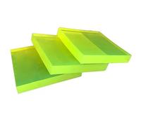 Placas de amortiguación cuadradas de poliuretano, 3 piezas, 100 x 100 mm, 200 x 200 mm, placa de corte, hoja de goma elástica para cojín de matriz (200 x 200 x 15 mm)(200 x 200 x 10 mm)