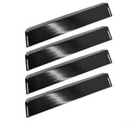Placas de calor de barbacoa de acero porcelana, 4 placas de calor para barbacoa, piezas de repuesto de parrilla de gas, para una distribución uniforme del calor mientras se asa