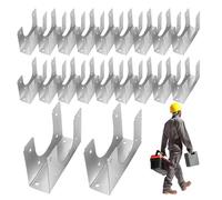 Placas De Clavos Para Montantes | 20 Piezas Zapatas De Refuerzo Y Sujeción Para Estructuras,Placa Resistente al Calor - Para Instalaciones De Fontanería Cableado Eléctrico Y Refuerzo En