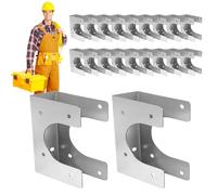 Placas De Clavos Para Montantes - 20 Unidades Refuerzo y Reparación de Espárragos,Placa Resistente al Calor | Uso En Tuberías Cables Eléctricos Estructuras Edificios Comerciales Y Residenciales