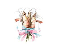 Placas de cubierta de interruptor de luz de camarón de mariscos/cubiertas de salida, diseño costero de melocotón suave para acentos del hogar, placas de pared termoplásticas, doble palanca de tamaño