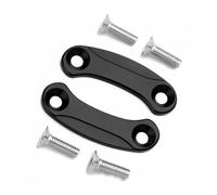 Placas de eliminación de espejo carenado Para Kawasaki Ninja 400 Abs 2018-2024 Cubiertas De Eliminación De Espejo De Aleación De Motocicleta(Black)