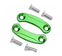 Placas de eliminación de espejo carenado Para Kawasaki Zx-10r 2016-2026, Bloque De Espejo De Motocicleta, Cubiertas De Aleación(Green)