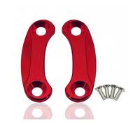 Placas de eliminación de espejo carenado Para Kawasaki Zx10r 2016-2023 Cubiertas De Eliminación De Espejo De Aleación De Motocicleta(Red)
