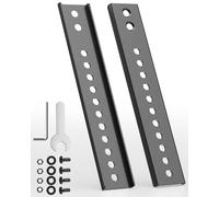 Placas de extensión Adaptador VESA - Kit de extensión para Soporte de TV de Pared y Techo, Compatible con televisores con Orificios VESA Profundos, 1 par, Negro
