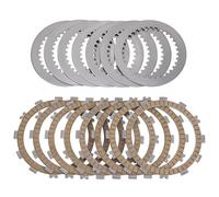 Placas de fricción de Embrague y Disco de Placas de Acero 13088-0018 13089-013 Compatible con KX250F KX250 KX 250 F 2004-2007(Paper Based Kit)