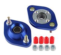 Placas de inclinación superiores traseras, juego de montaje de choque para automóvil, diseño de bola de almohada para un rendimiento mejorado, placas de inclinación de aleación (Azul)