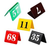 Placas de mesa de acrílico para restaurantes, La tabla echada a un lado doble de acrílico la tienda numera 1-50 multicolor for el acontecimiento del banquete recepción nupcial(Green,1-40)