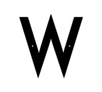 Placas De Metal Con Letras Y Números for Casa, Dirección Oficina, Color Negro, 5/6 Pulgadas, 1 Ud(W,5inch)