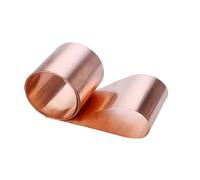 placas de metal de cobre suave, Red Copper Sheet Strip Foil 0.01-0.05mm x 100mm 10 Meters(T0.03 x W100mm)