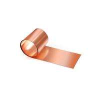 placas de metal de cobre suave, T2 Copper Strip Foil Sheet Grounding Belt 1m Length Thickness 0.02-0.5mm Width 30-200mm(0.5x100mm)