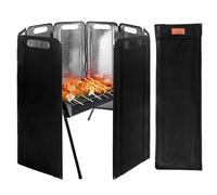 Placas de parabrisas - deflector de potel | Wanders plegables de aluminio | Votantes plegables y portátiles con bolsa de almacenamiento, altas temperaturas resistentes | Parabrisas de hierro de