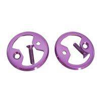 Placas de pedal de bicicleta compatibles con Wahoo y SpeedPlay hechas de aleación resistente (morado)
