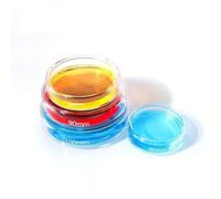 Placas de Petri de vidrio con alto contenido de borosilicato espesado con tapas - Placas de cultivo de grado de laboratorio premium de 200 mm 1 pieza