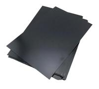 Placas de Plástico Abs Hoja de plástico ABS negro 1 a 5 uds., 0,5mm-5mm, hojas for manualidades modelo DIY for fabricación modelos Cosplay (múltiples opciones espesor)(1mmx300x300mm1pcs)