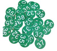Placas de plástico, juego de 100 números multicolores 1-100(Color 3)