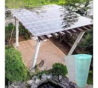 Placas de Policarbonato Panel de Impermeable,Planchas Resistentes a la Intemperie y Transparente,Marquesinas Exterior para Techo Invernaderos Jardín,Fácil de Cortar,Personalizable (W*L:0.7x4m)