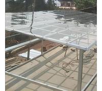 Placas De Policarbonato Transparente,Lámina para Techos De Policarbonato,Se Puede Utilizar como Tragaluz, Marquesina, Barrera Acústica Y Partición Interior,1.22x5m