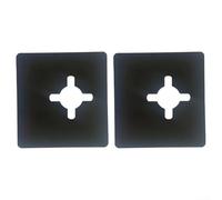 Placas de refuerzo de bola frontal hechas de acero inoxidable para asegurar cerraduras y llenar huecos de cerradura de puerta en entornos residenciales y comerciales (2 unidades)