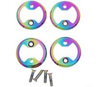 Placas de refuerzo de metal para pedales WAHOO, juego de 4 piezas, diseño ligero, peso total alrededor de 28 g, ajuste exacto garantizado (G)