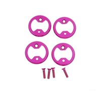 Placas de refuerzo de pedal de bicicleta de metal de alta resistencia para Wahoo y para pedales Speedplay con precisión de 38 mm de diámetro y 2,5 mm de grosor, diseño ligero, color negro, juego de