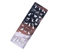 Placas de sello de arte de uñas de acero inoxidable, diseño de animales de flores, plantillas de manicura, herramientas de estampación para placas de vacaciones, organizador libro